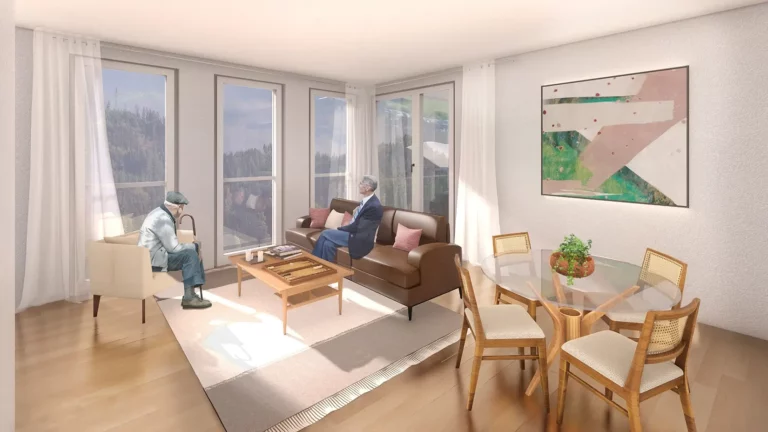 Visualisierung Wohnung Seniorenwohnanlage Bad Peterstal