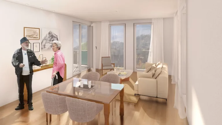 Visualisierung Wohnung Seniorenwohnanlage Bad Peterstal