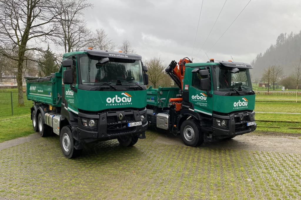 Zuwachs für die orbau-Flotte. 2 neue LKWs.