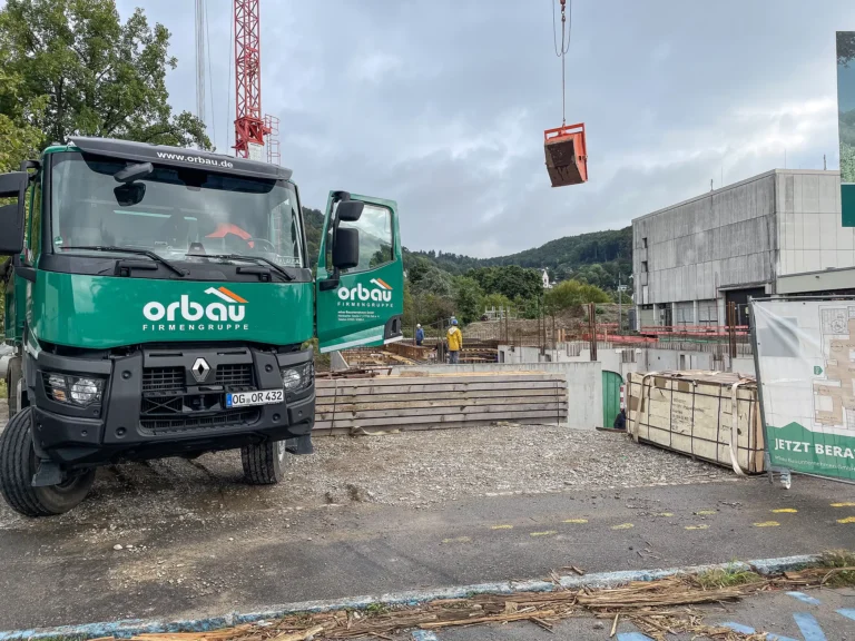 Baustelle in Grenzach-Wyhlen