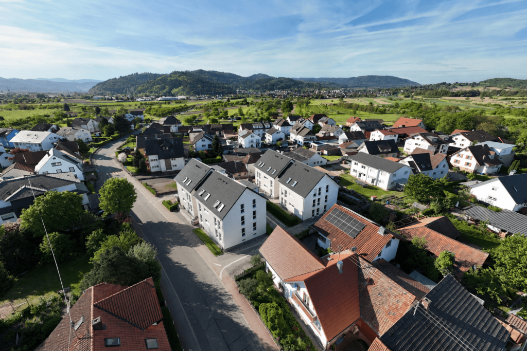Luftaufnahme von der Ortenaustraße 54.