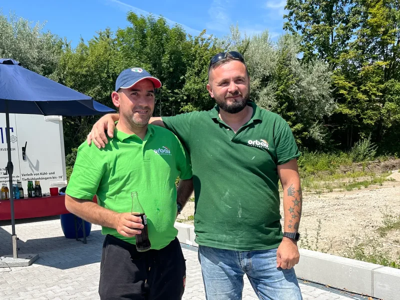 Mitarbeiter vom Bau bei orbau Mitarbeiterfest 2022
