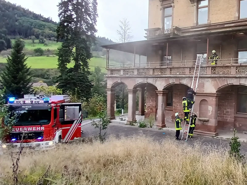 Herbst Übung im Schloss Rothschild in Nordrach