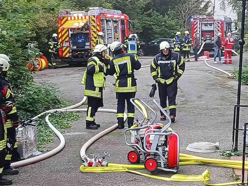 Feuerwehr Übung in Nordrach