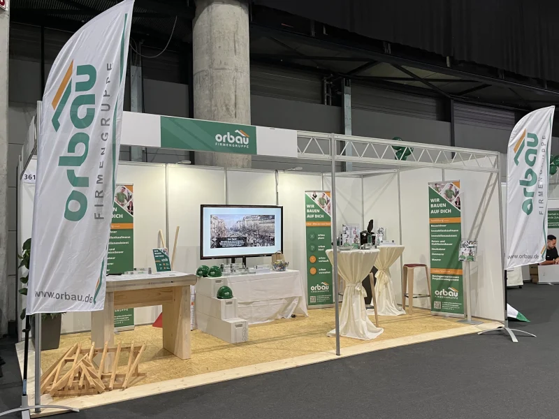 orbau Stand bei der Berufsinfomesse 2022 in Offenburg