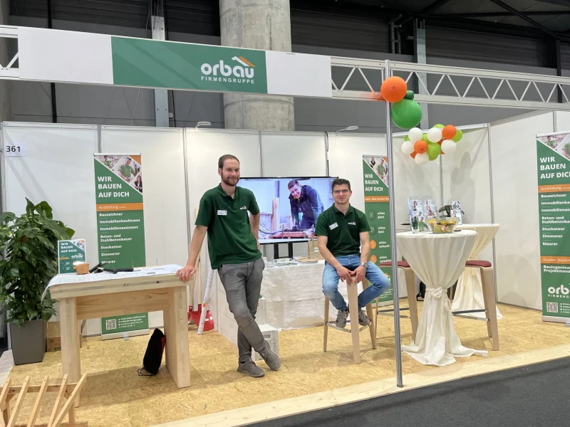 orbau Stand bei der Berufsinfomesse 2022 in Offenburg