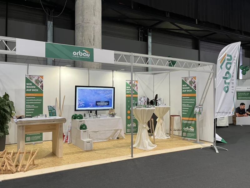 orbau Stand bei der Berufsinfomesse 2022 in Offenburg