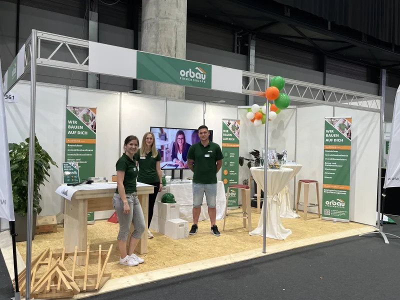 orbau Stand bei der Berufsinfomesse 2022 in Offenburg