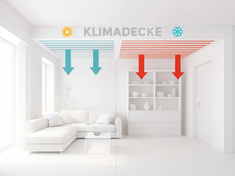 Visualisierung des Klimadecken-Konzepts der orbau Firmengruppe