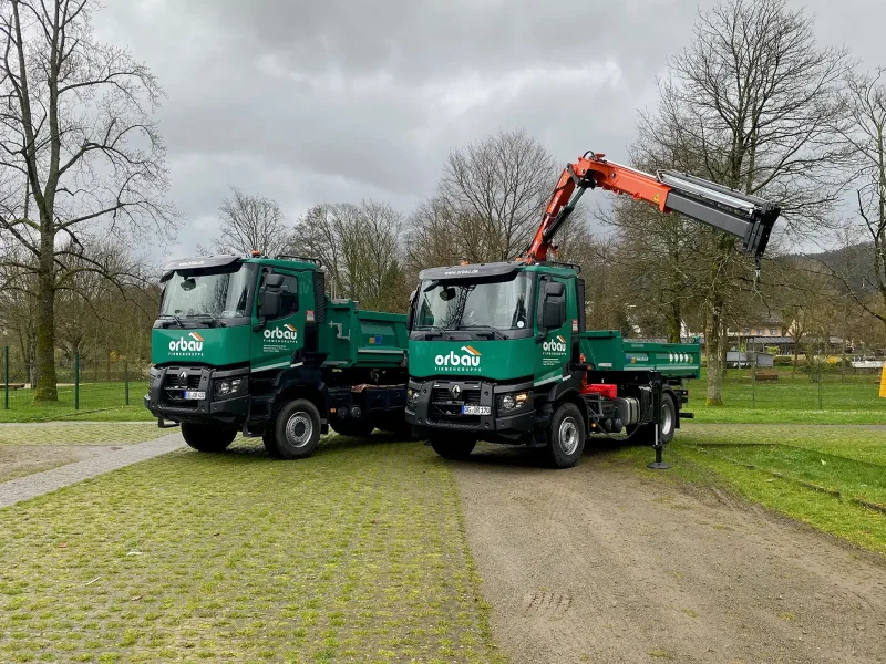 Zuwachs für die orbau-Flotte. 2 neue LKWs.
