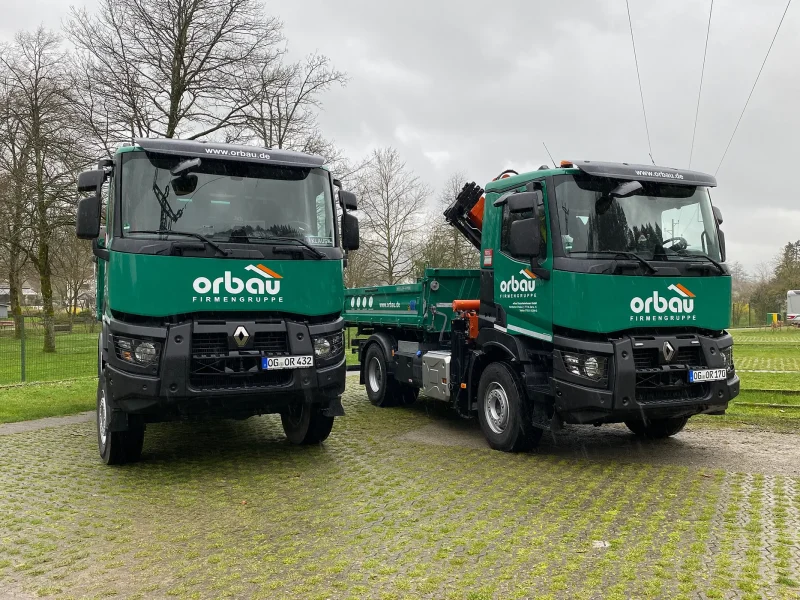 Zwei neue LKWs für die orbau-Flotte