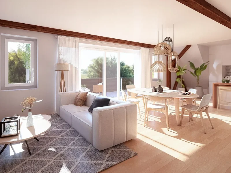 Visualisierung einer Wohnung in der Zigarrenfabrik