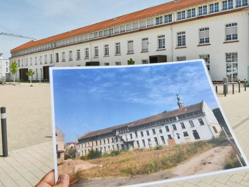 Vorher/Nachher-Vergleich - Weberei Offenburg