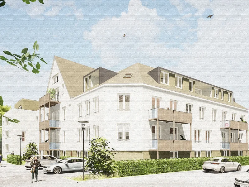 Visualisierung - Zigarrenfabrik Ansicht Nord-West