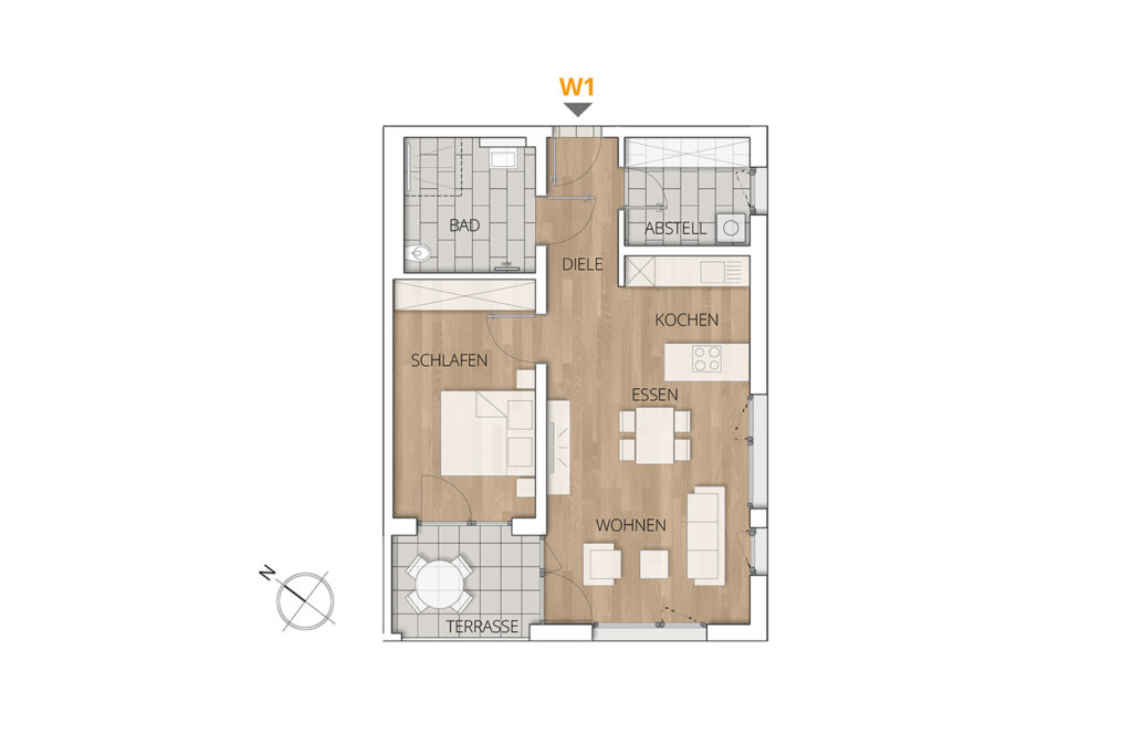 Grundriss Wohnung 01