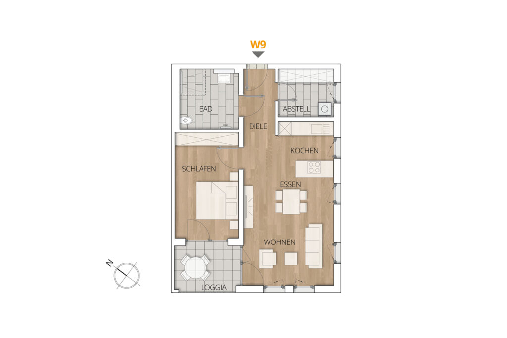 Grundriss Wohnung 09