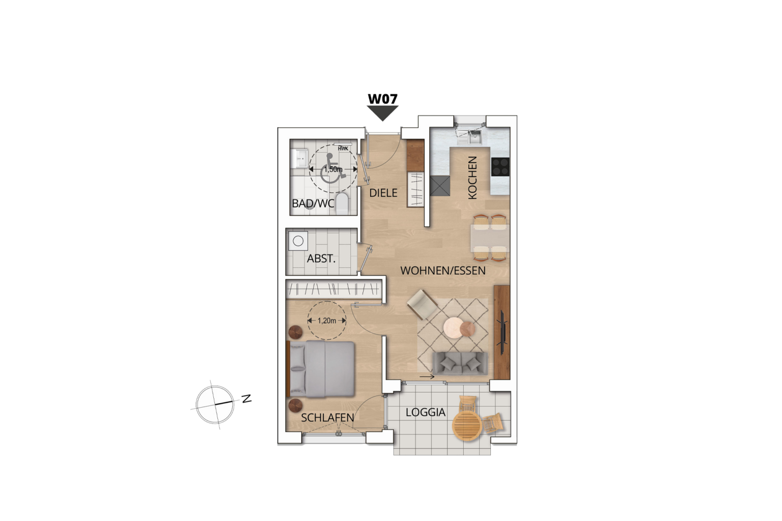Grundriss Wohnung 07